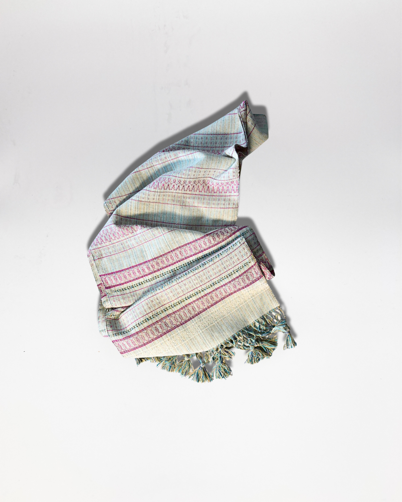 Cotton Table Runner – Plum & Indigo