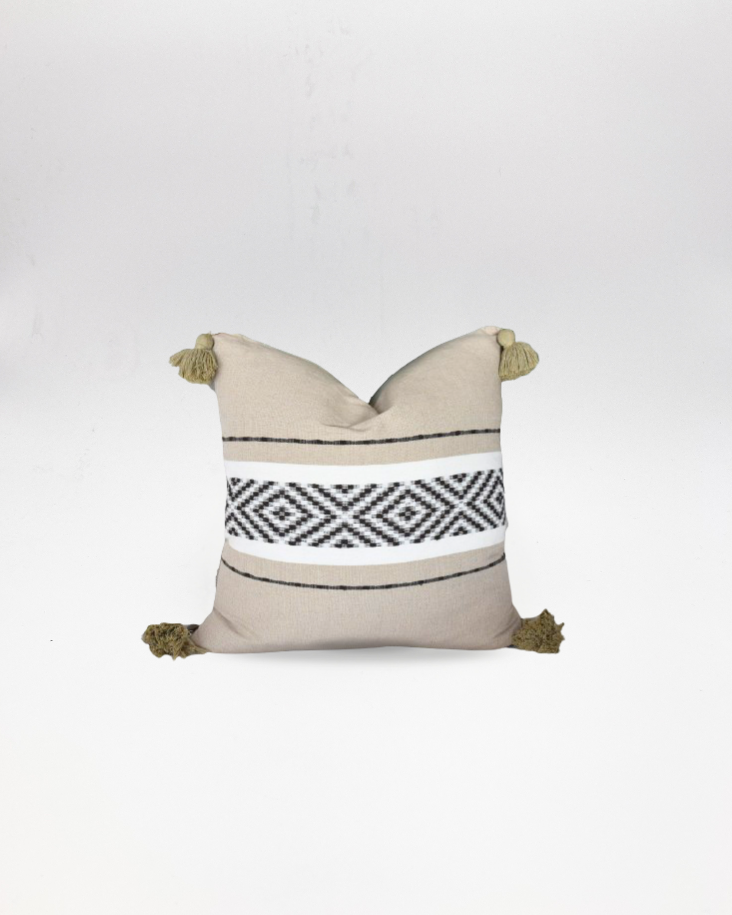 Oaxacan Cotton Pillow Cover – Beige
